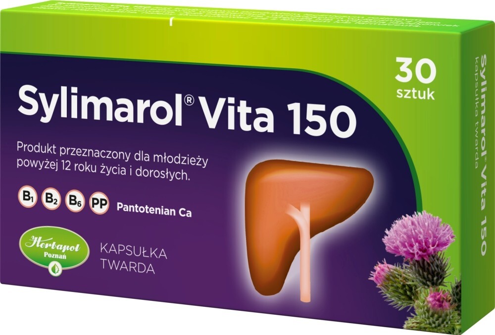 Sylimarol Vita 150 Kapsułki Twarde 30 sztuk – Sylimarol Vita 150 Hard Capsules 30 capsules