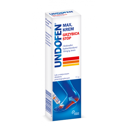 Undofen Max Krem Grzybica Stóp 15g – Undofen Max Cream Athlete's Foot Fungal Treatment 15g