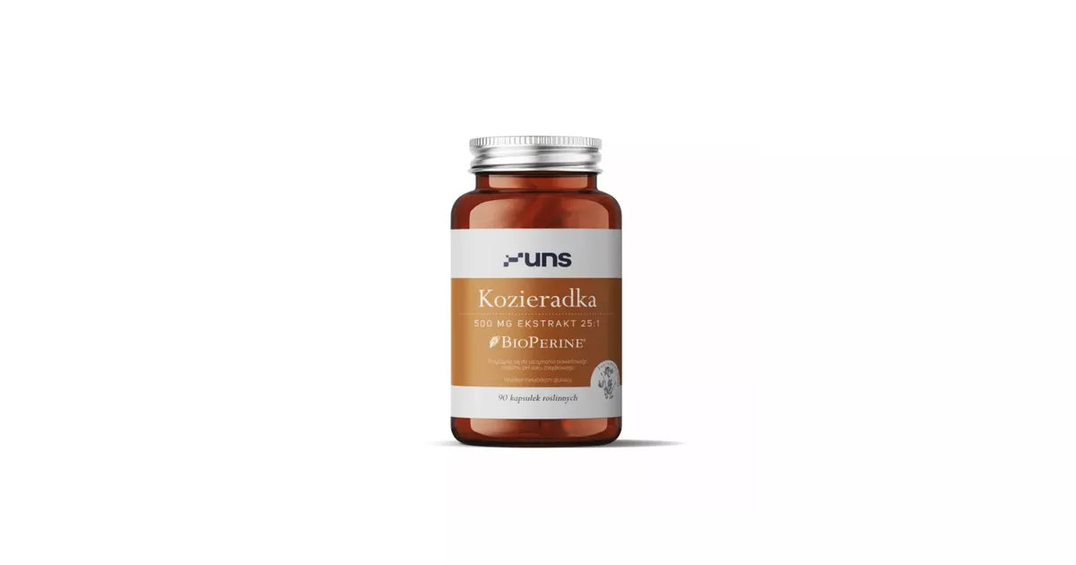 UNS Kozieradka 500 mg Ekstrakt 25:1 BioPerine 90 kapsułek roślinnych – UNS Fenugreek 500 mg Extract 25:1 BioPerine 90 Vegetable Capsules
