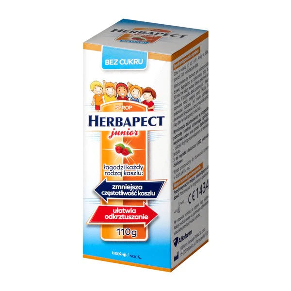 Herbapect Junior Syrop Bez Cukru 110g – Herbapect Junior Sugar-Free Syrup 110g