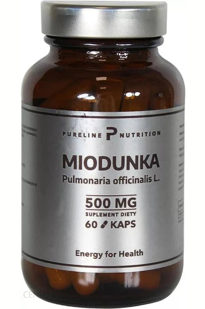 Pureline Nutrition Miodunka 500mg - 60 Capsules - My Health Oasis