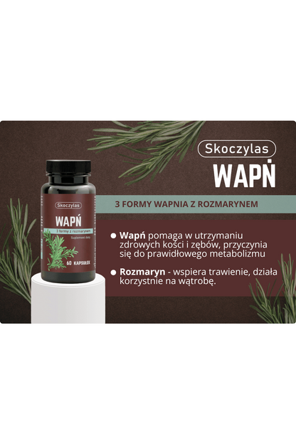 Skoczylas WAPŃ 3 formy z rozmarynem - 60 Capsules