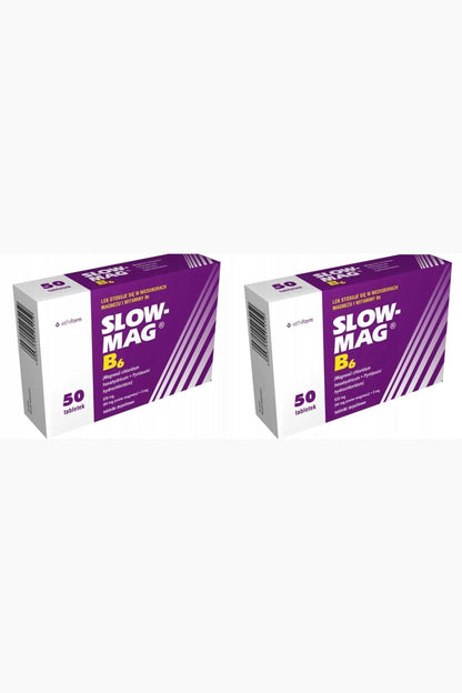 Slow - Mag B6 – Magnesium Chloride & Vitamin B6 Enteric - Coated Tablets – 50 Tablets - My Health Oasis