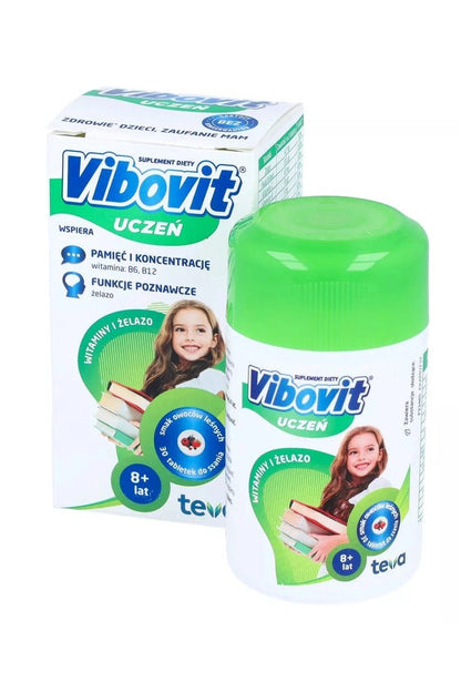 Vibovit Uczeń 8+ Years Old Lozenges 30tabs - My Health Oasis