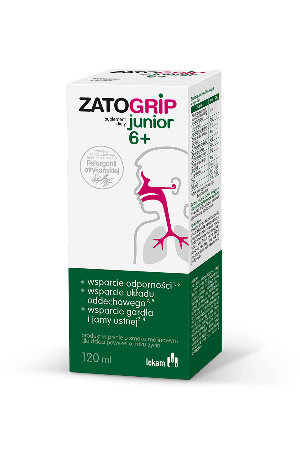 ZatoGrip Junior 6+ – African Pelargonium & Elderberry Immunity & Respiratory Syrup – 120ml - My Health Oasis