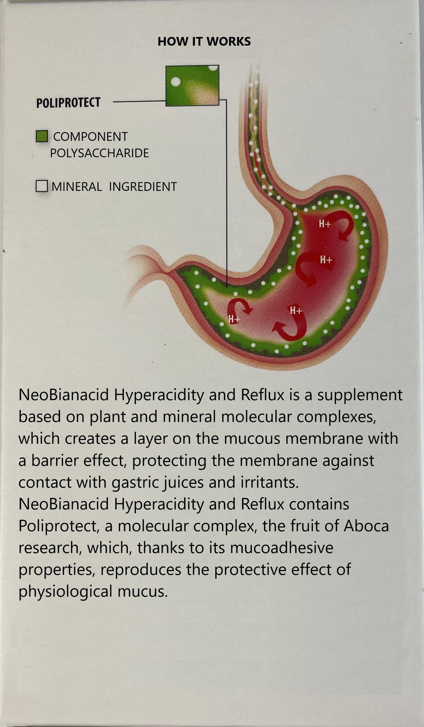 Aboca NeoBianacid rūgštingumas ir refliuksas - 45 tabletės