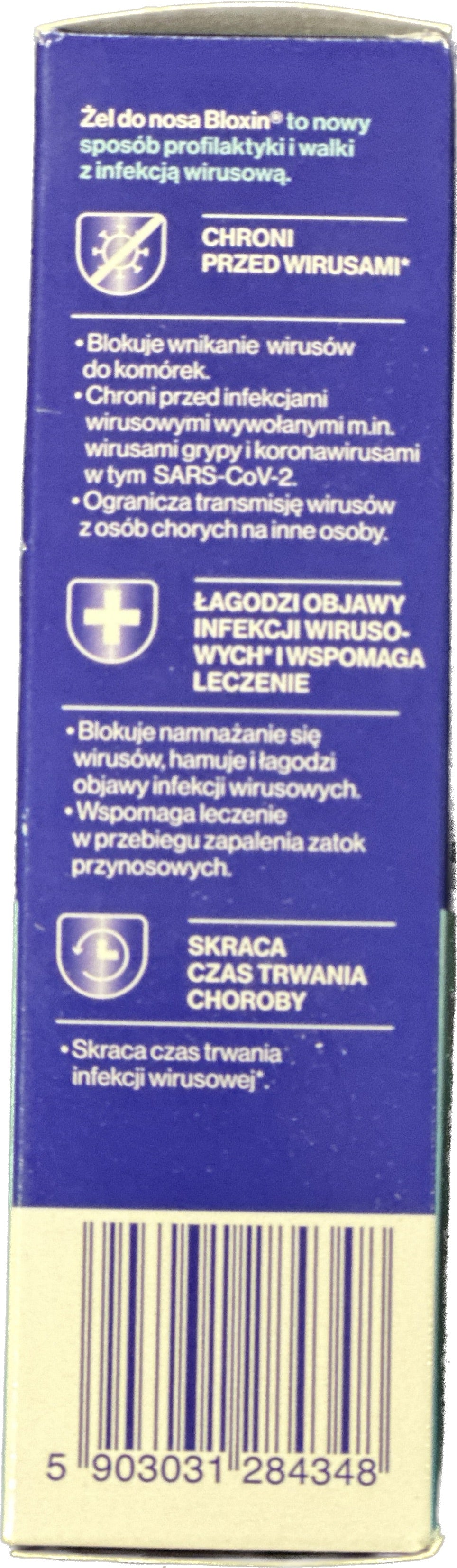 Bloxin Żel do Nosa - nosies užgulimą mažinantis vaistas 20ml