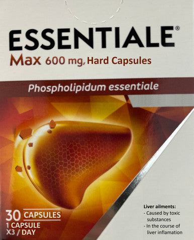 Essentiale MAX Original Essentiale Forte MAX 30 CAPS - dvigubo stiprumo 600 mg lakas