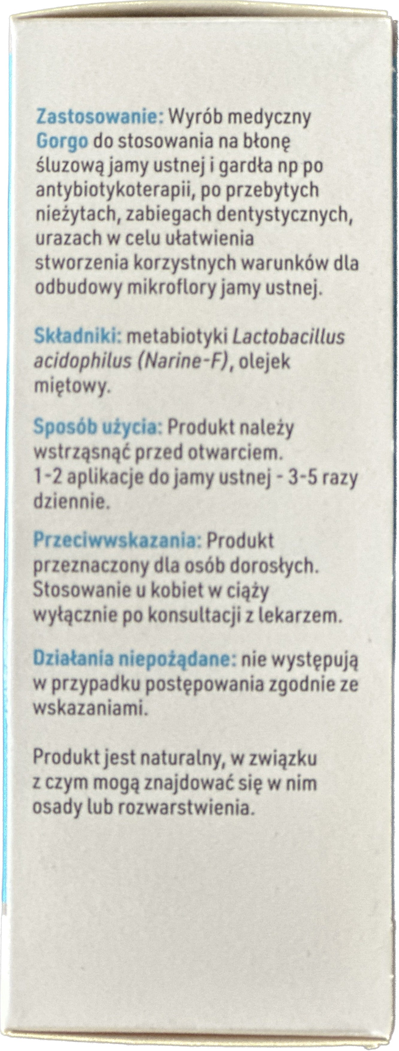 Narum Gorgo Spray na Gardło 50ml