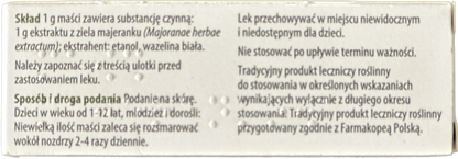 Maść Majerankowa - Majora Ointment 10g