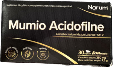 Narum Mumio Acidofilne 30 kapsulių