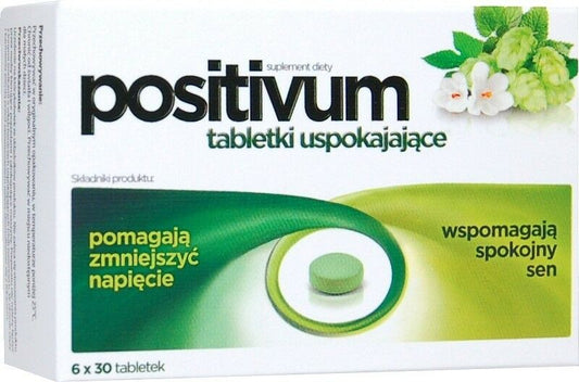 POSITIVUM, tabletki uspokajające, 180 szt 