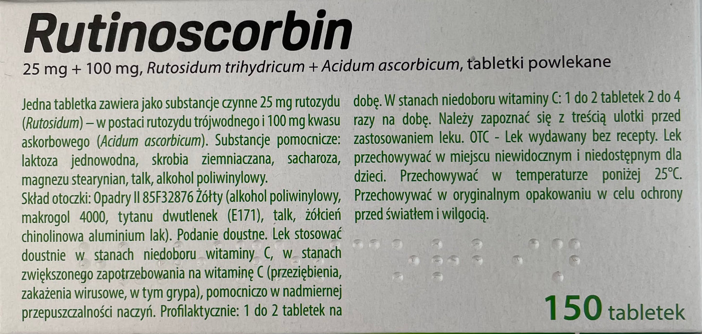 Rutinoscorbin 150 tabs