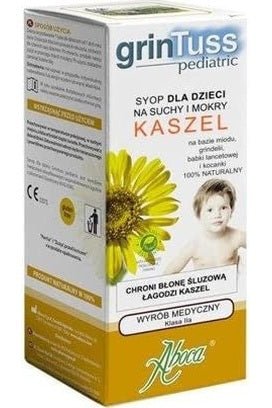 Aboca GrinTuss Pediatric Cough Syrup 128g - My Health Oasis