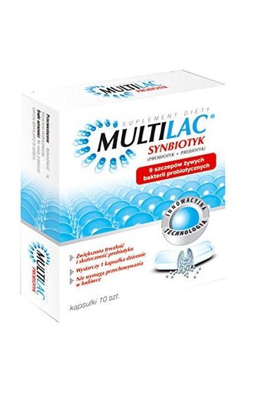 MULTILAC - 10 capsules, Synbiotics - My Health Oasis
