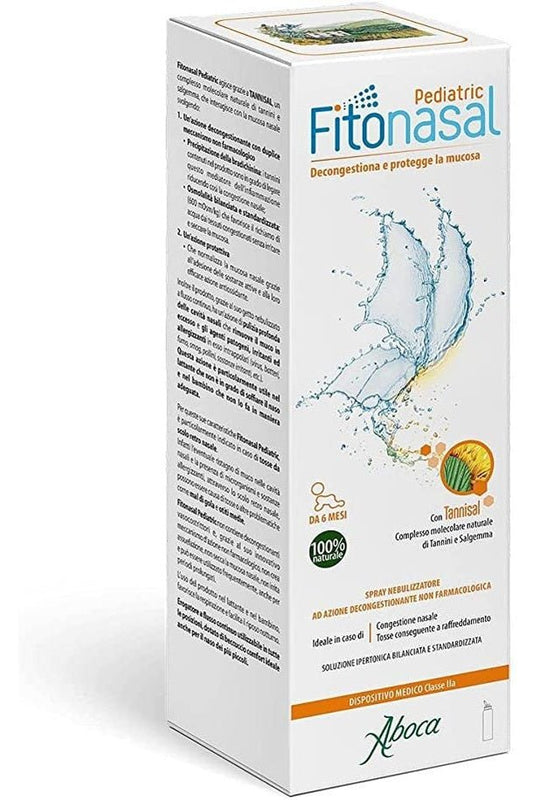 MULTIPACK - Aboca Fitonasal Pediatric Decongestant Spray 125ml X 2 - My Health Oasis